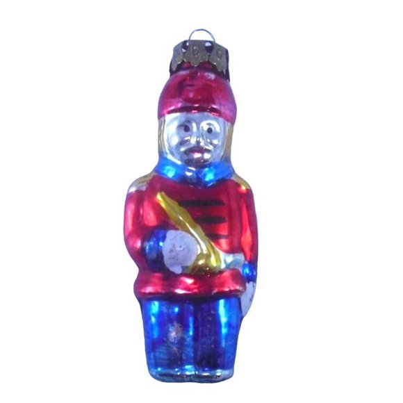 Lot of 3 Vintage Blown Glass Christmas Ornaments 1 Santa and 2 Soldiers - Picture 5 of 8